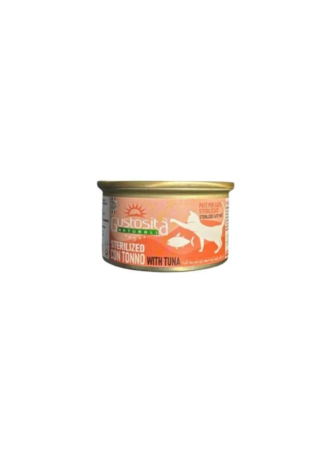 Gustosita wet pate with tuna for sterilized cats 85g