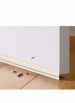 SYOSI 2 Packs Draft Stopper Sweep, Door Weatherproofing Stripping, Window Seal Strip Self-Adhesive Soundproof Seal Strip Cuttable, Wear-Resistant, Window Weather Stripping, Length 13.12Ft White  - Image 2