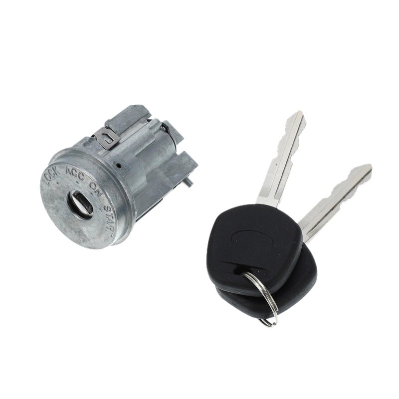 Partuto Ignition Lock Cylinder wKeys No690570K010 Car Ignition Switch Cylinder Lock Assembly for Toyota Tacoma 20042013 for Toyota Tundra 20102012 Metal Silver Tone 1 Set
