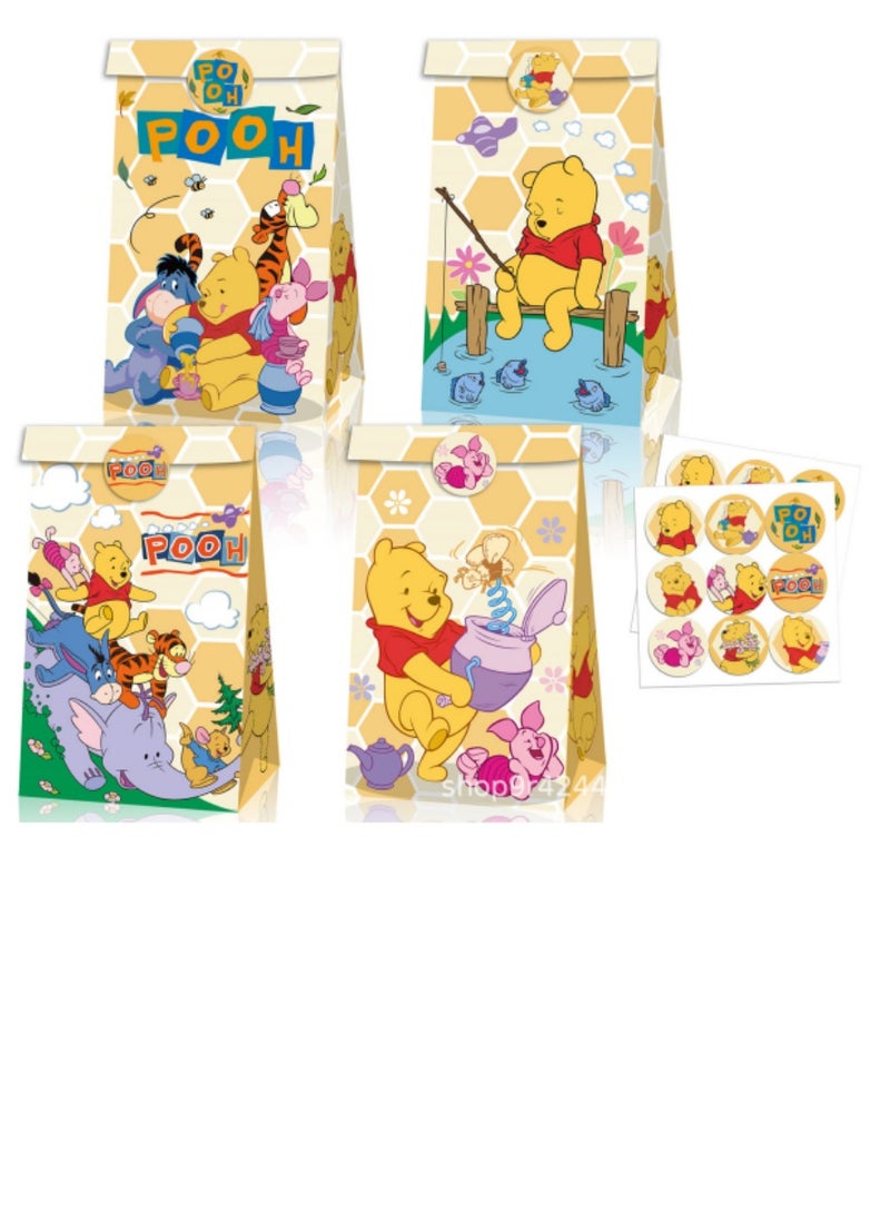 Disney Disney Pooh Bear Honey Jar Goodie Bags - Sealed Kraft Paper Treat Bags for Fishing Parties & Birthday Candy  - Image 1