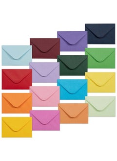 MATICAN Gift Card Envelopes 160Count Mini Envelopes Paper Business Card Envelopes Bulk Tiny Envelope Pockets 16 Colors 4 X 2.7 Inches  - Image 1