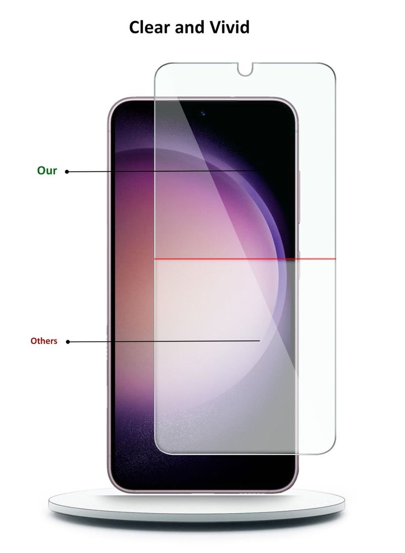 Techie Anti Reflection Anti Bubbles 9H Hardness HD Tempered Glass Screen Protector For Samsung Galaxy S23 - Image 3