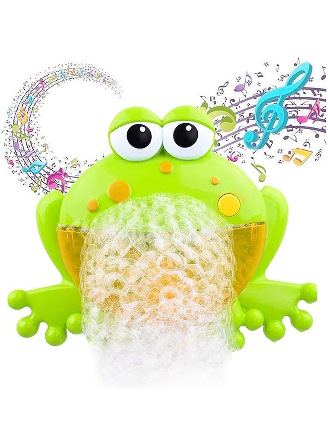 إيروريكس ألعاب حمام الطفل ألعاب حمام الطفل آلة الفقاعات لعبة حمام الفقاعات للأطفال الصغار صانع الفقاعات مع الضفدع - Image 4