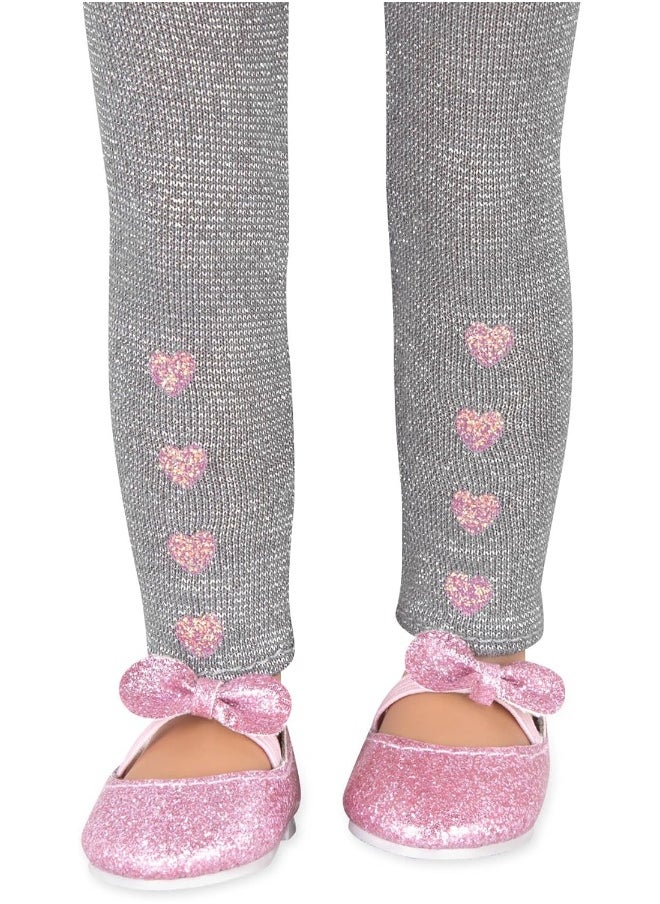 Glitter Girls - Glitter Girls by Battat – Shine or Knot Shoes and Leggings Accessory Set – 14-inch Doll Clothes and Accessories for Girls Age 3 and Up – Children’s Toys - Image 1