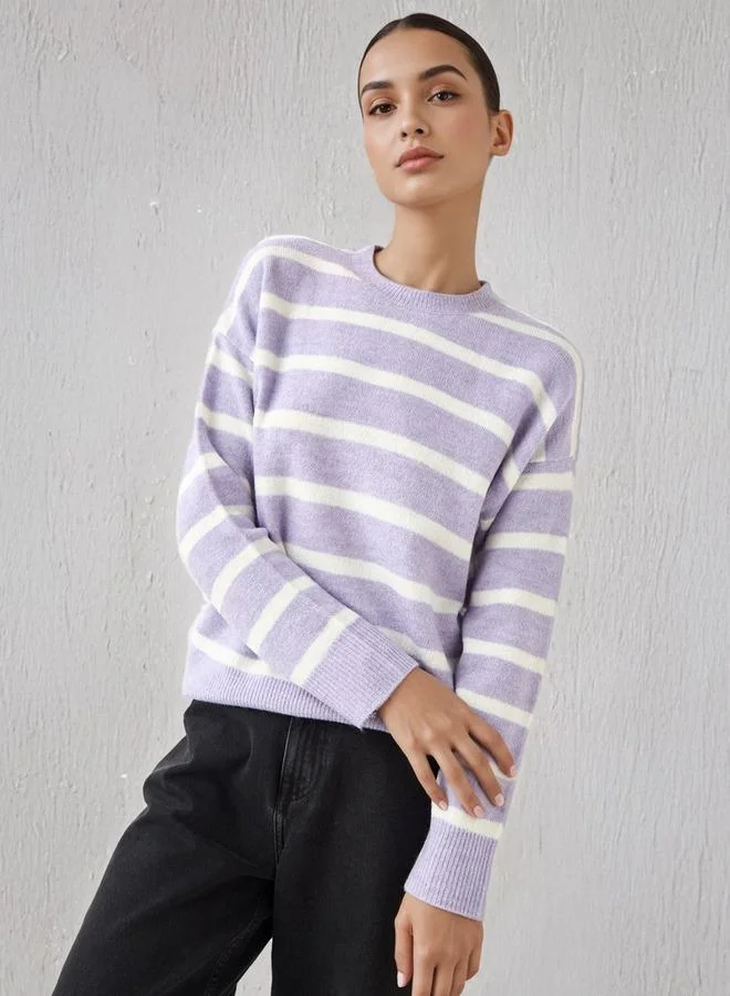 Splash FAV Striped Crew Neck Sweater