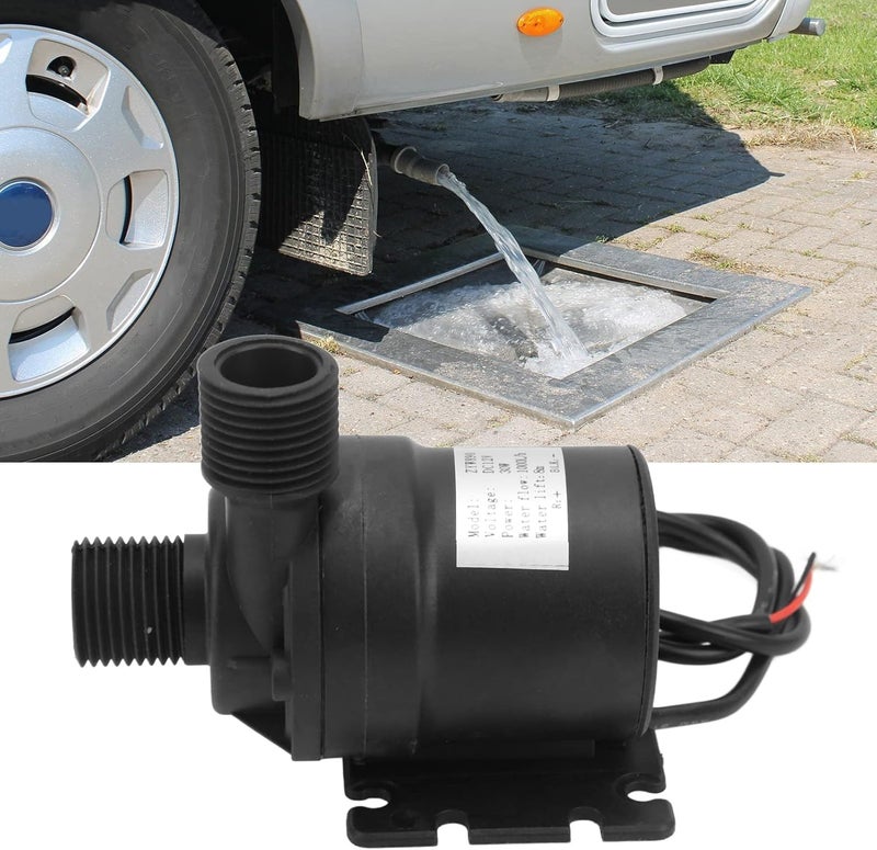 كلاراكو مضخة مياه غاطسة من كلاركو، 1000 لتر في الساعة، ارتفاع 8 أمتار، مضخة طرد مركزي 12 فولت 30 وات، مضخة مياه بدون فرشاة، منخفضة الضوضاء، مقاومة للماء IP68، مضخة مياه نافورة قابلة للفصل لحوض السباحة والحوض - Image 3