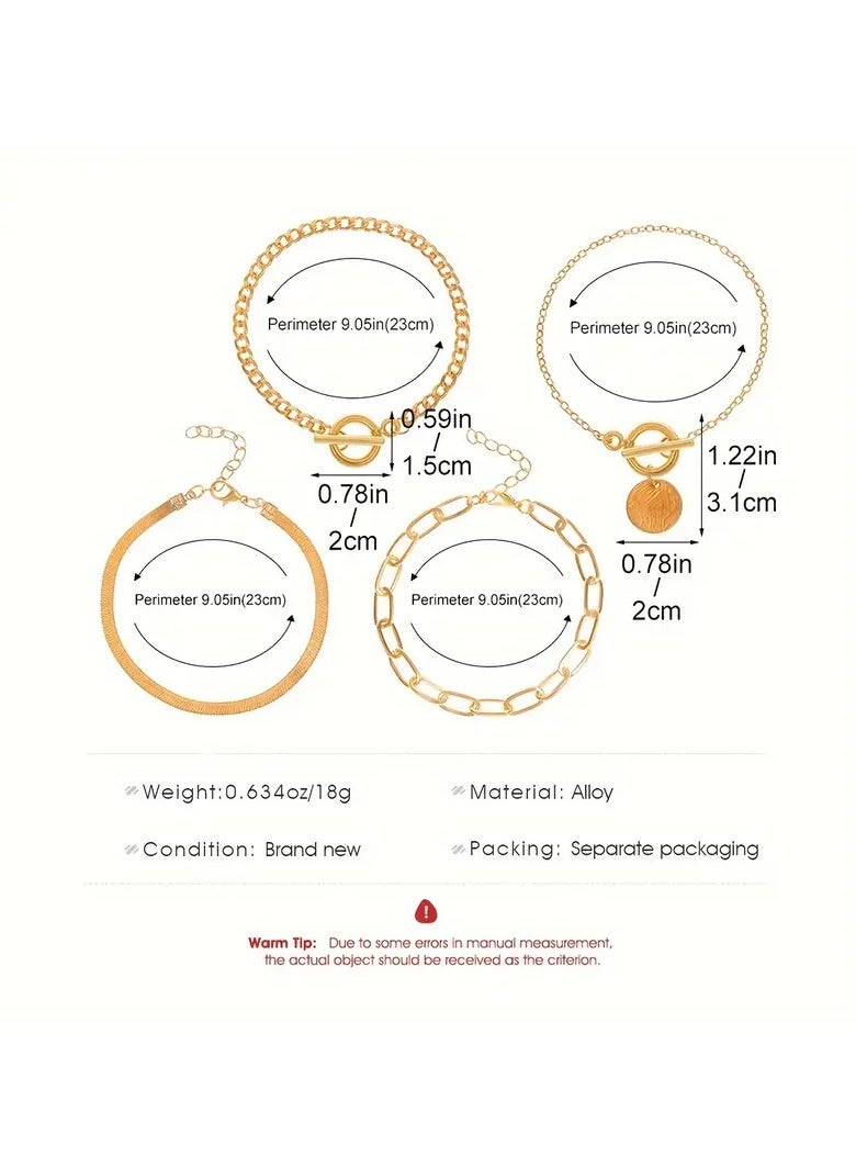 جلوسكي 4/مجموعة أزياء جديدة لؤلؤة قفل سلسلة ثعبان سوار سوار مجموعة مجوهرات أنثى بانك سحر مفتوح سوار أزياء مجوهرات هدية - Image 2