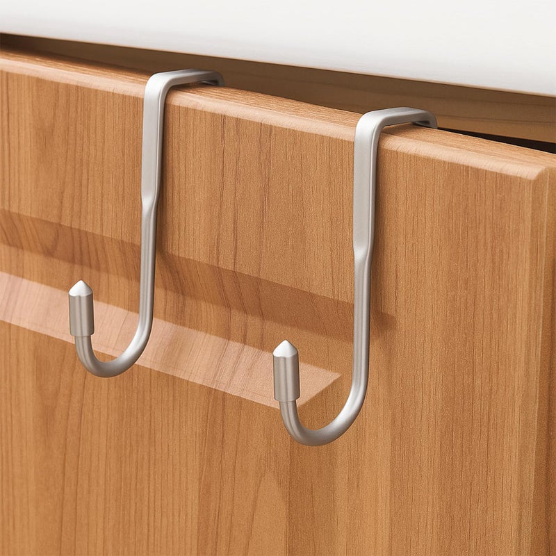 3 Hooks Over Closet, J-Shape Over Door Hooks, Wall Kitchen Towel Hooks for Cabinets, Door, Drawer, Bathroom Hanger for Hanging Coat, Clothes, Bags - Image 5