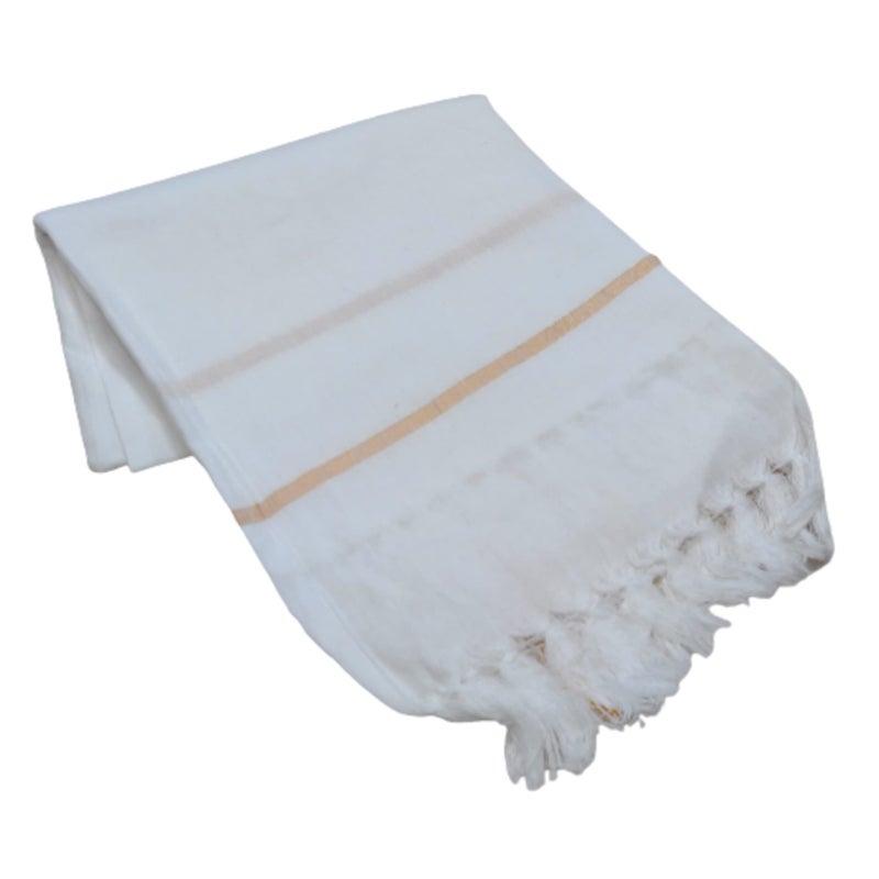 TRUEVELLI 100% Cotton Bath Towel 30x60 Inches (Pack of 1 Piece) White Colour - Image 2