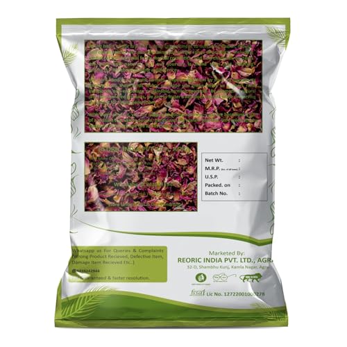 BRALCON Rose Petals 100 gm | 100% Pure & Natural Sun Dried Rose Flowers Petal (Gulab Patti) | Edible for Herbal Tea/Hair & Skin Care/Toppings for Indian Sweets/Boost Immunity - Image 3