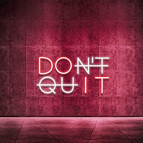 YIKBIK Don't Quit Neon Sign for Wall Decor, DO IT Neon Lights Party Decorations, USB Powered Switch LED Neon Lights Adjustable for Office, Gym, Man Cave, Gamer Room Decor - Image 1