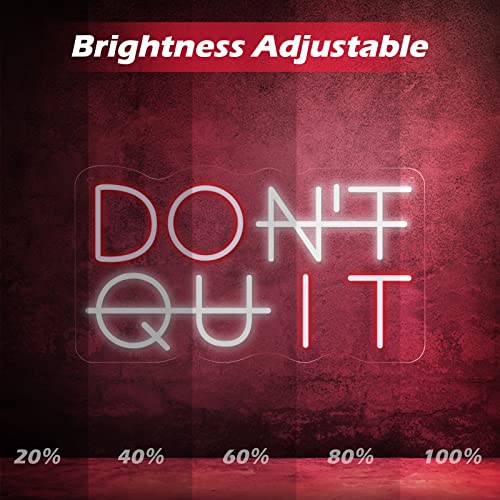 YIKBIK Don't Quit Neon Sign for Wall Decor, DO IT Neon Lights Party Decorations, USB Powered Switch LED Neon Lights Adjustable for Office, Gym, Man Cave, Gamer Room Decor - Image 3