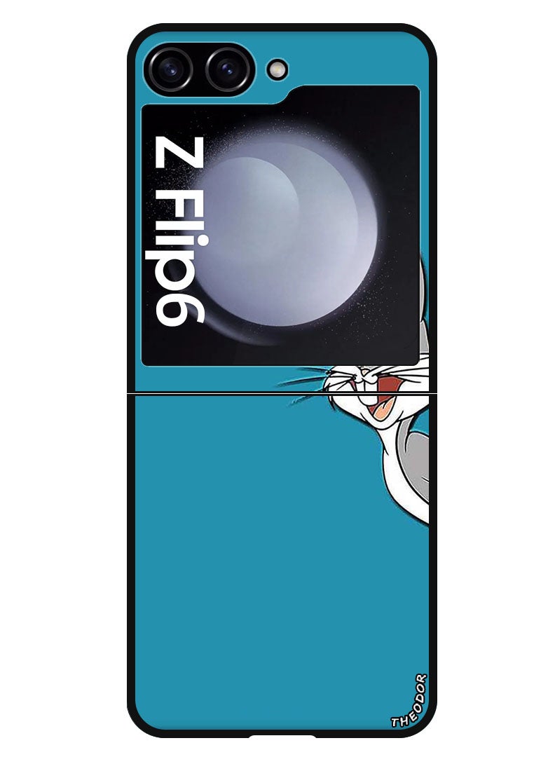 Theodor Protective Case Anti Scratch Shock Proof Bumper Cover For Samsung Galaxy Z Flip 6 Bugs Bunny - Image 1
