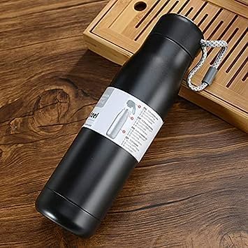 Generic Stainless Steel Water Bottle Drink Bottle Leak Proof Double Walled Vacuum Insulated BPA Free Vacuum Flask 30 Hrs Cold10 Hrs Hot Suitable for Sports Work Travel Black  - Image 3