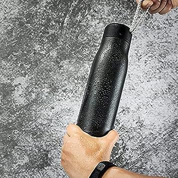 Generic Stainless Steel Water Bottle Drink Bottle Leak Proof Double Walled Vacuum Insulated BPA Free Vacuum Flask 30 Hrs Cold10 Hrs Hot Suitable for Sports Work Travel Black  - Image 4