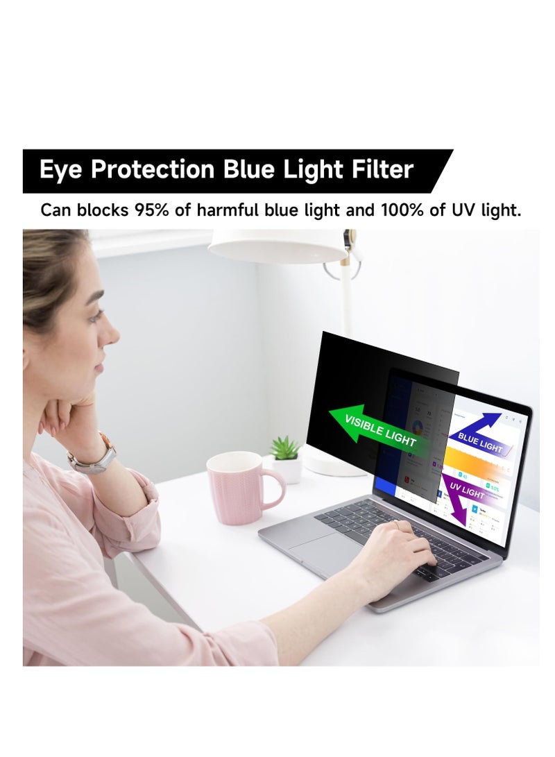 16 Inch 16:10 Laptop Privacy Screen Filter, Anti Blue Light Glare & Anti Scratch Privacy Shield for 16" with 1920x1200 Aspect Ratio for HP/Dell/Acer/Lenovo/Asus/Huawei/Lenovo Laptop  - Image 3