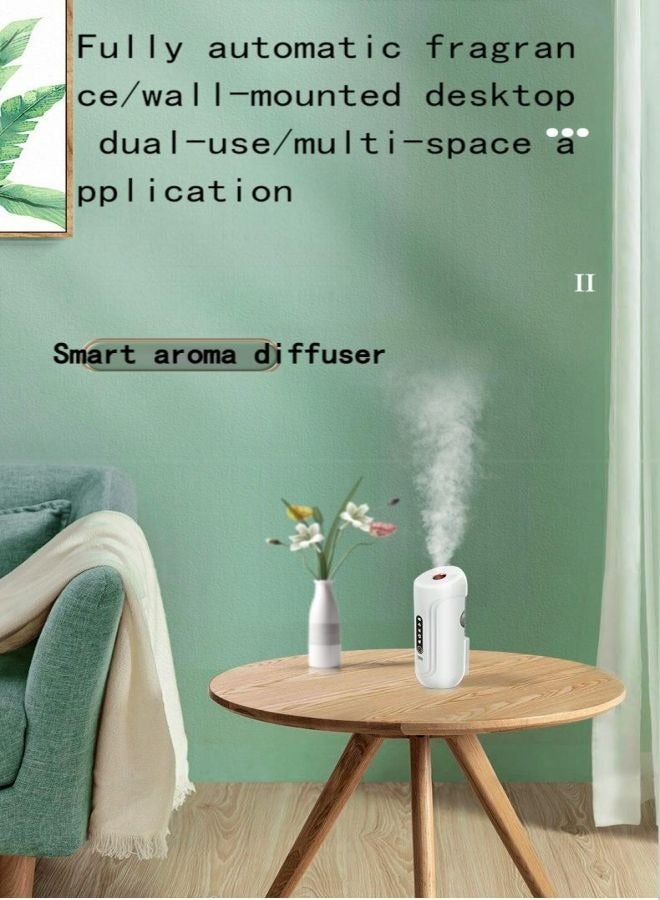 Automatic Air Freshener Dispenser - Wall Mount/Desktop Voice Controlled Auto Sensing Scent Diffuser Wireless Electric Spray Dispenser for Indoor Bedroom, Hotel, Office, Commercial Place, White - Image 2