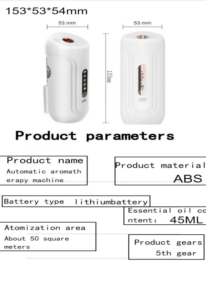 Automatic Air Freshener Dispenser - Wall Mount/Desktop Voice Controlled Auto Sensing Scent Diffuser Wireless Electric Spray Dispenser for Indoor Bedroom, Hotel, Office, Commercial Place, White - Image 3