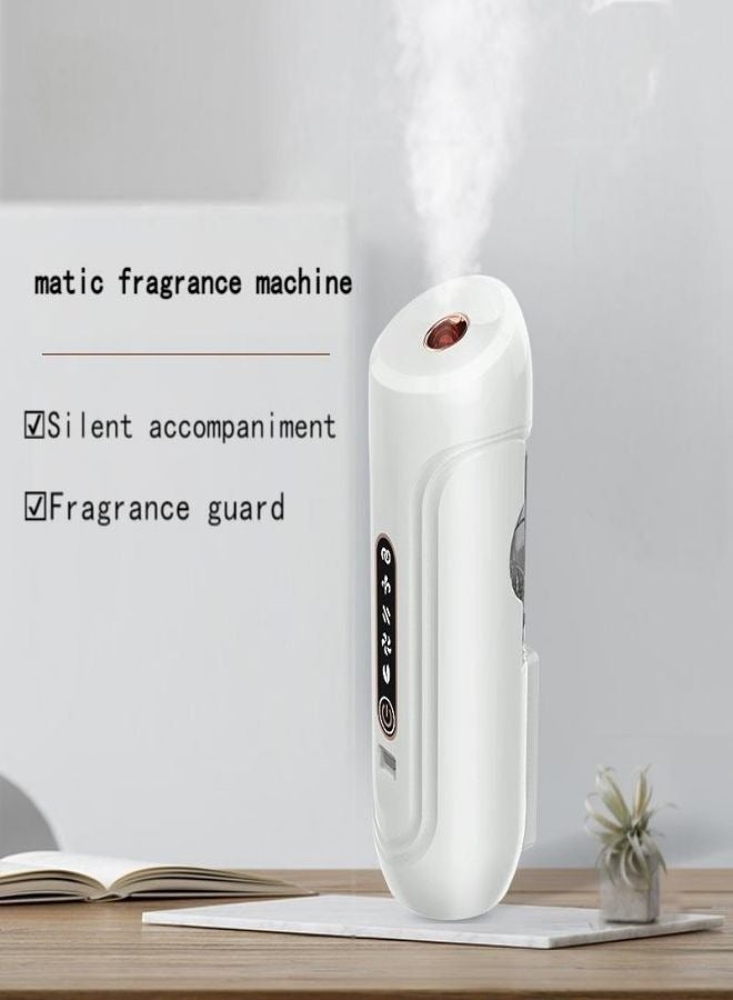 Automatic Air Freshener Dispenser - Wall Mount/Desktop Voice Controlled Auto Sensing Scent Diffuser Wireless Electric Spray Dispenser for Indoor Bedroom, Hotel, Office, Commercial Place, White - Image 4