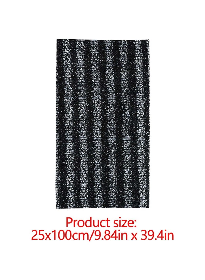 Generic - Exfoliating Shower Towel, Exfoliating Towel, Long Exfoliating Washcloth Towel, Scrub Cloth, Exfoliator Shower Towel Back Body Scrubber for Men Women (Black Stripes) - Image 1