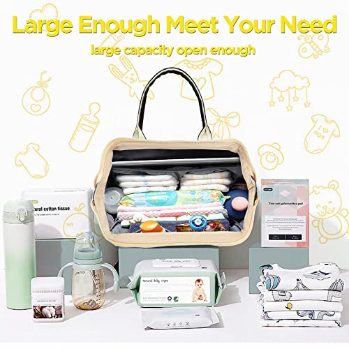 Lenski 6 in 1 Diaper Bag Backpack with Pad Shower Gifts Travel Bags for Registry Search Boys Girls Bags Newborn Essentials Accessories Stuff Unisex Dad Mom Mens - Image 2