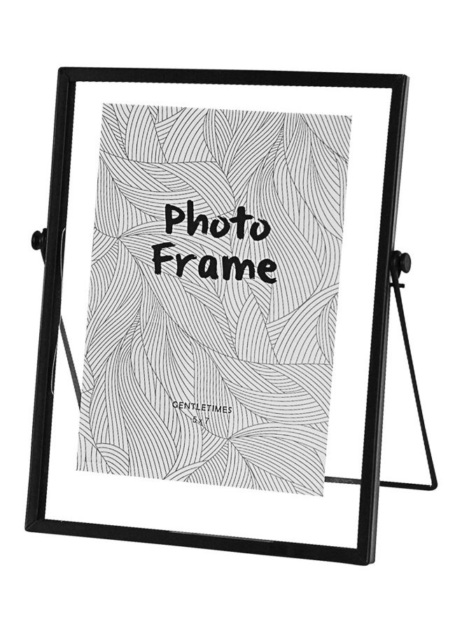 BUPY 22*17CM Picture Frames,Black Photo Frame Decor with Plexiglas Cover High Definition Glass Desk Pictures Display  - Image 1