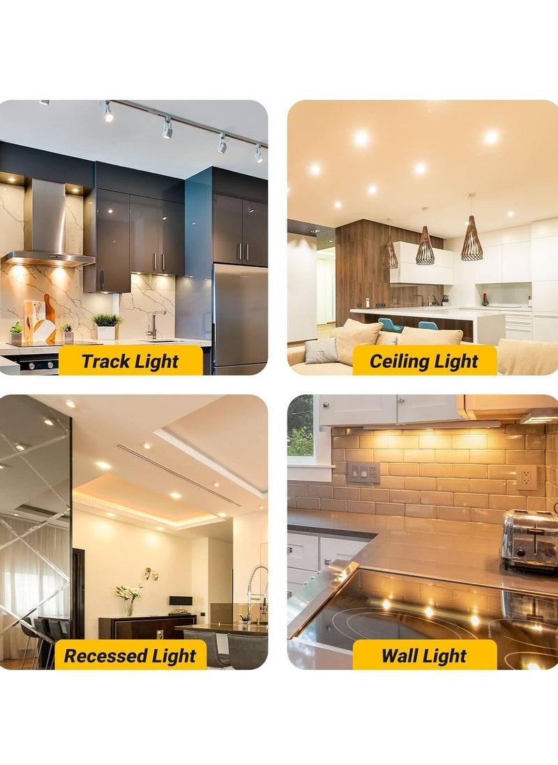 جوود واي - لمبات GU10 LED غير قابلة للتعتيم – 7 وات – أبيض دافئ أصفر  3000 كلفن – شعاع ضيق 38° – توفير للطاقة – إضاءة مركزة مثالية للمنزل والمكاتب - Image 1