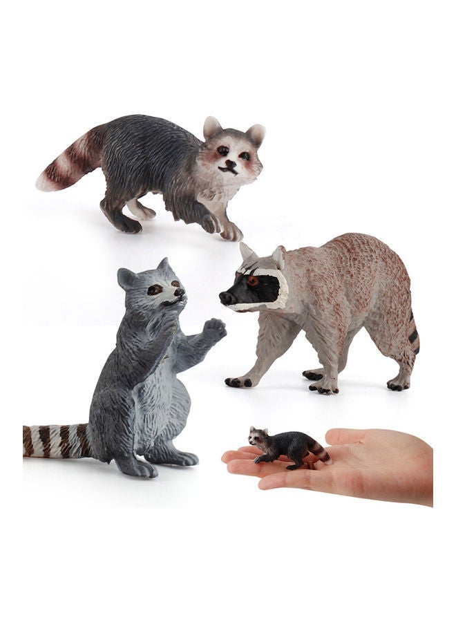 NIBEMINENT 3-Piece Mini Raccoon Action Figure Set - Image 1