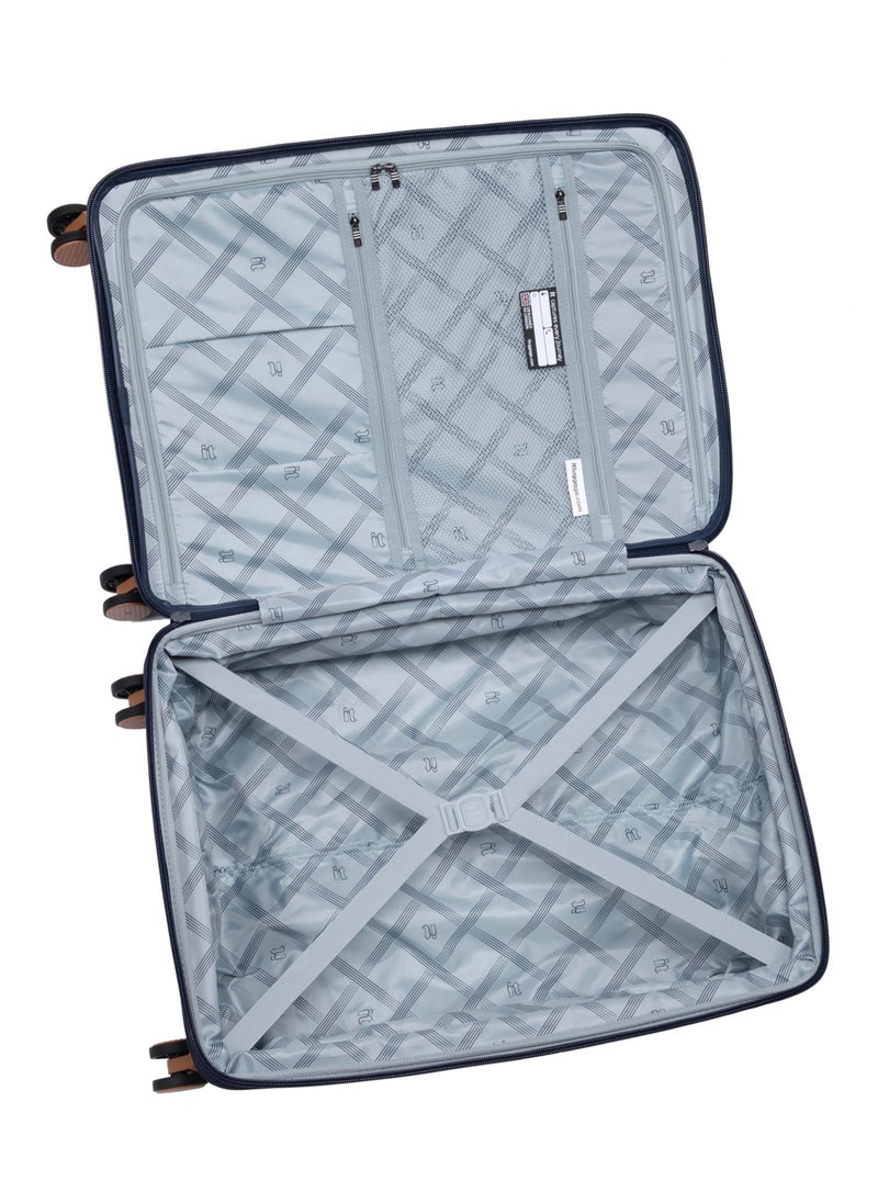 it Luggage it luggage Illustrious, Unisex Polypropylene Material Hard Case Luggage, 8x360 degree Spinner Wheels, Expandable Trolley Bag, TSA Type Lock, SKU 15-3108A-08, Lightweight Suitcase - Navy Blazer  - Image 3