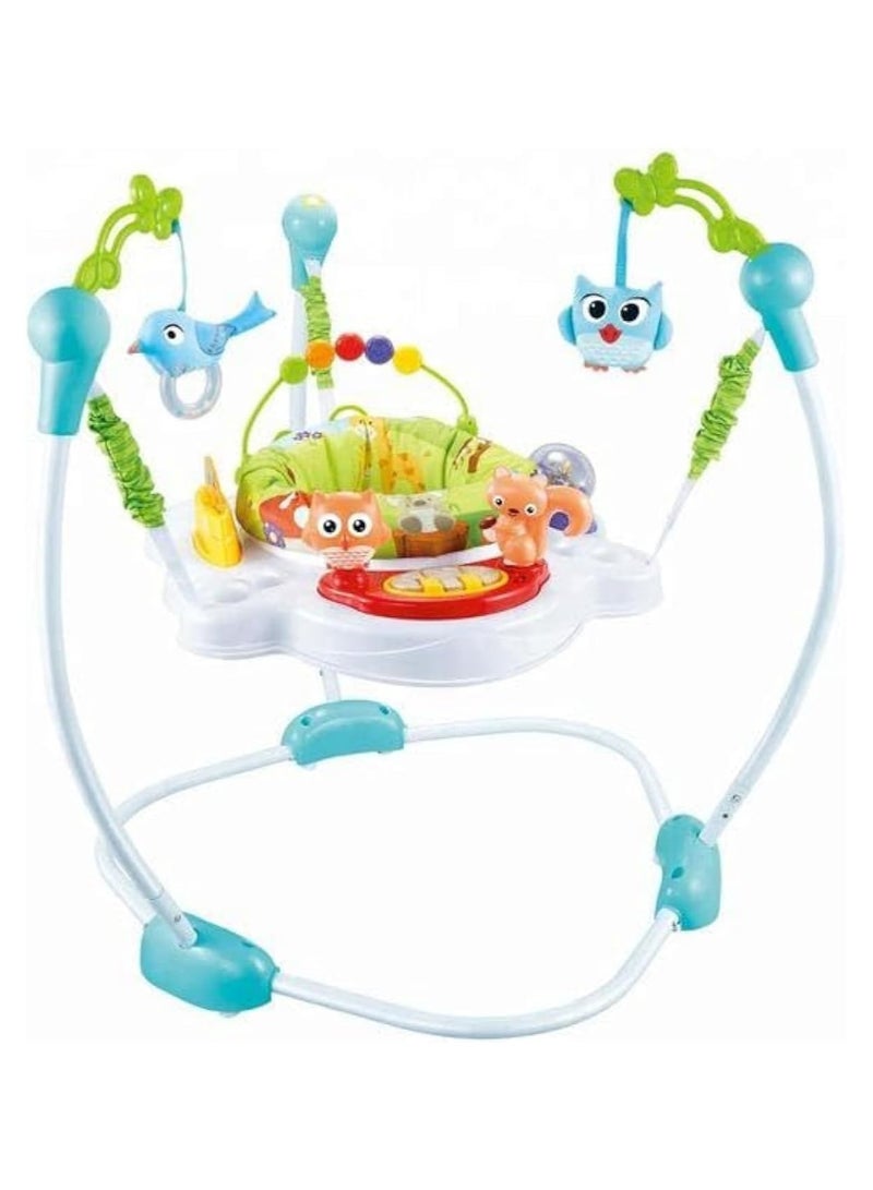 Tiibaby Baby Activity Jumper Bouncer, Infant Activity Center With Music, Lights And Sounds - 3 Adjustable Heights - Image 1