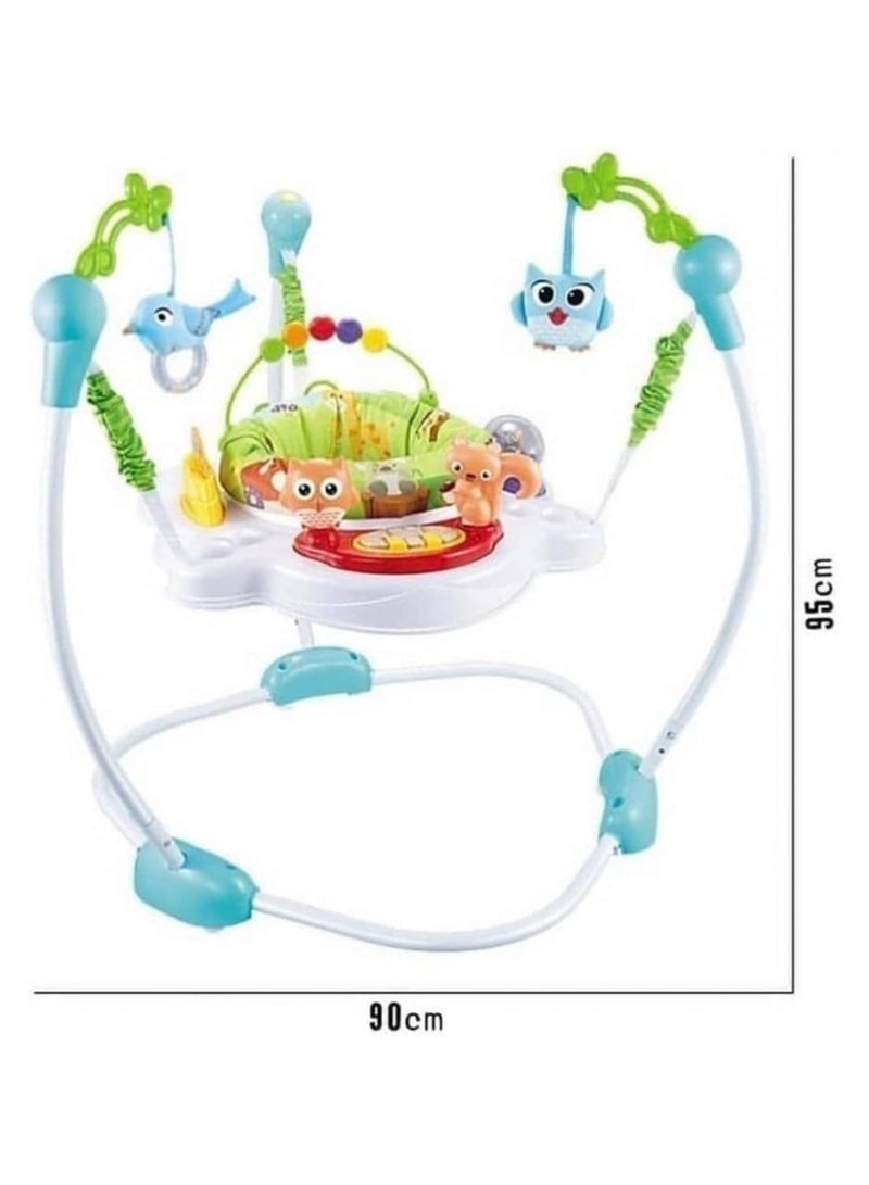 Tiibaby Baby Activity Jumper Bouncer, Infant Activity Center With Music, Lights And Sounds - 3 Adjustable Heights - Image 5