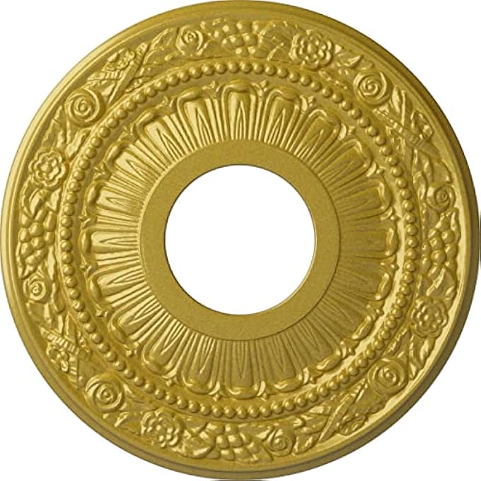 (RICHGOLD) - 31CM OD X 9.2CM ID X 2.2CM P NADIA CEILING MEDALLION (FITS CANOPIES UP TO 12CM ), HAND-PAINTED RICH GOLD - Image 1