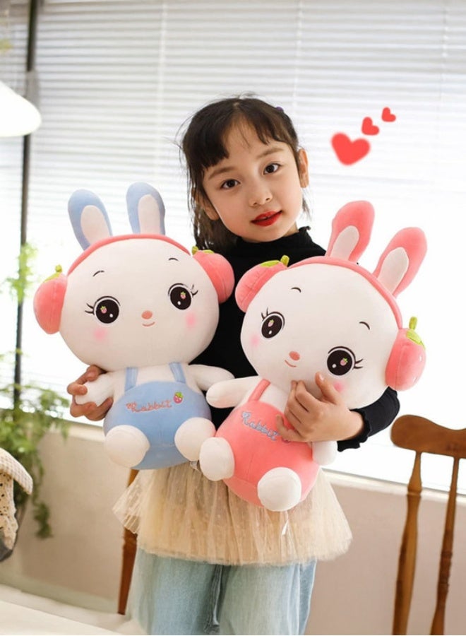 Cuddles Adorable Marshmallow Bunny Rabbit Plush Stuffed Animal Toy 30cm -Pink - Image 4