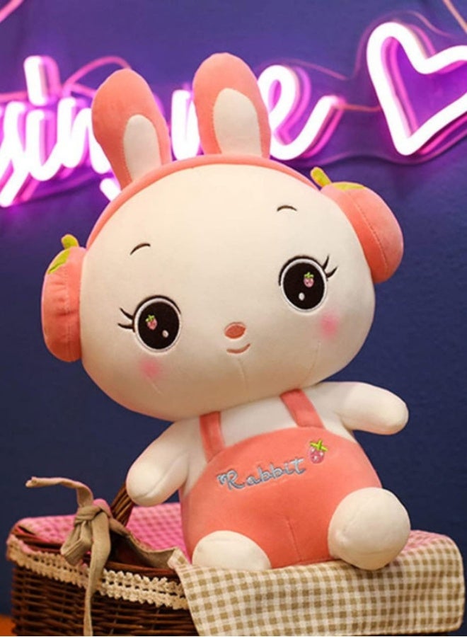 Cuddles Adorable Marshmallow Bunny Rabbit Plush Stuffed Animal Toy 30cm -Pink - Image 3