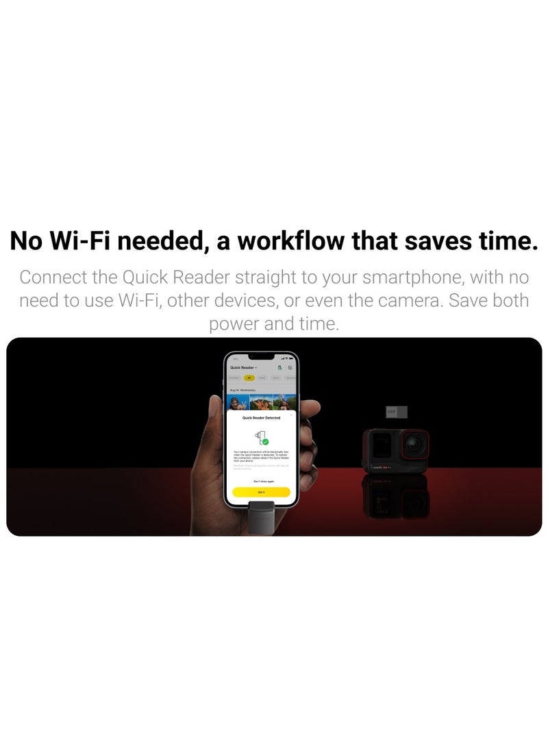Insta360 - ACE Pro/ACE Quick Reader - Black - Image 1
