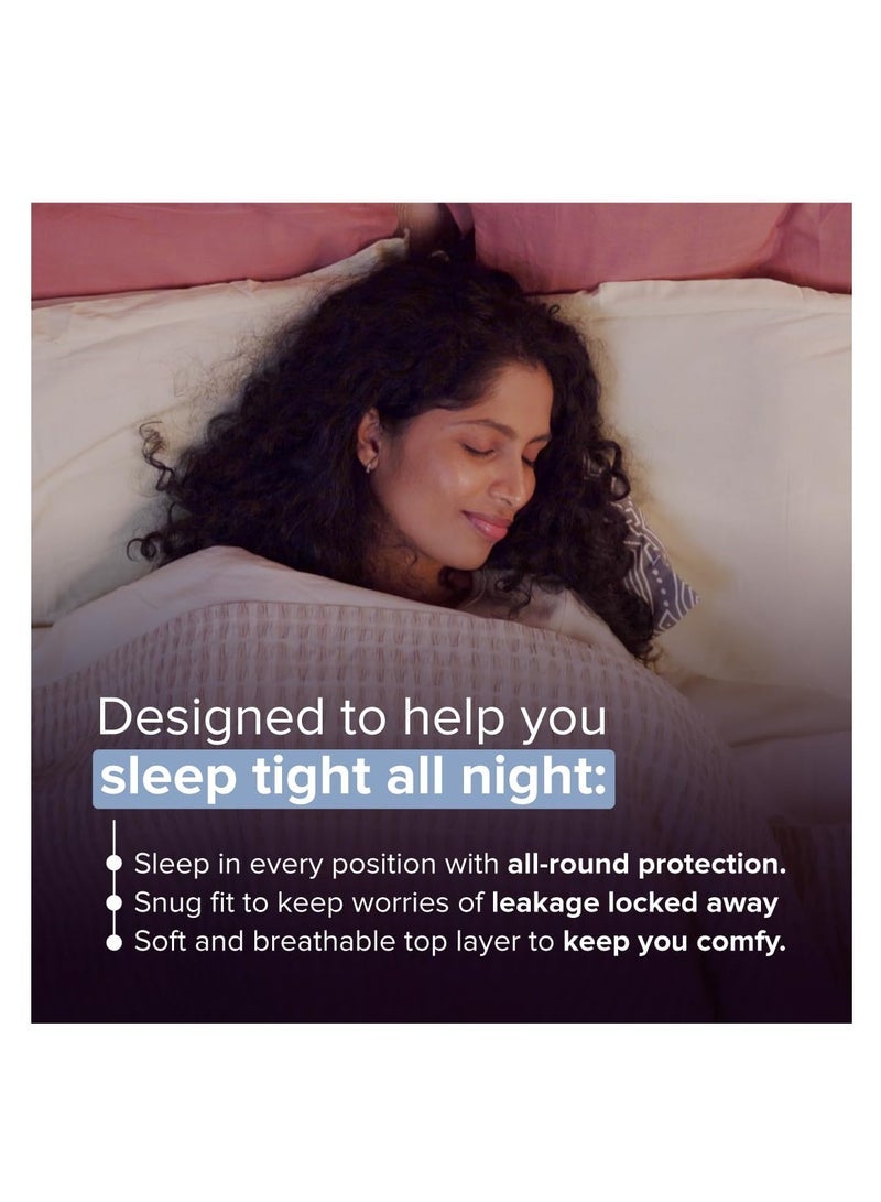 نوا بين عشية وضحاها سراويل الدورة الشهرية المتاح | عبوة من 5 | (S - M) | امتصاص التدفق الثقيل | حماية مانعة للتسرب | سرية وآمنة | تنفس | لا طفح جلدي | لا إزعاج - Image 4