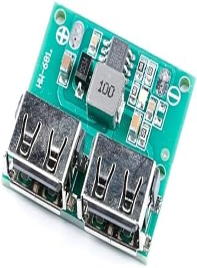 7PCS USB DC-DC Buck Voltage Converter 9V 12V 24V to 5V 3A Step Down Power Supply Module USB Output Buck Voltage Board 6-26V Car Charger Power Adapter Stabilized Power Converter