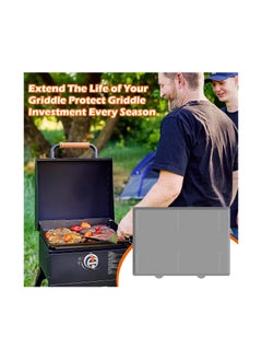 KASTWAVE Griddle Silicone Mat, 17" Magnetic Protective Cover Mats for Blackstone, Heavy Duty Food Grade Silicone Griddle Mat, Blackstone accessories, Grey  - Image 4