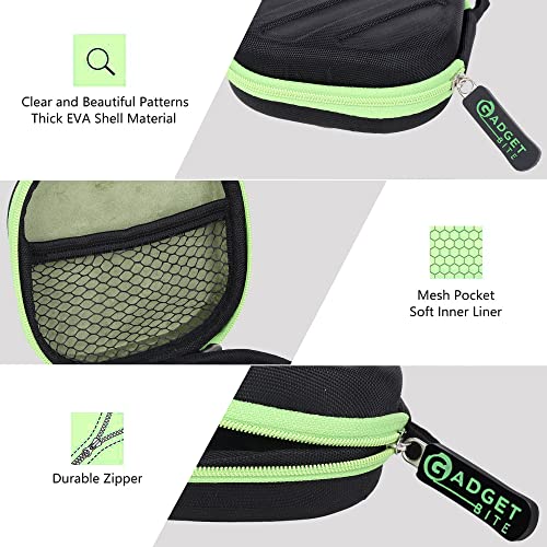 GadgetBite Earphone Carrying EVA Case for Earphones, Headset, Pen Drives, SD Cards - (Carry case only) (Black & Green) - Image 5