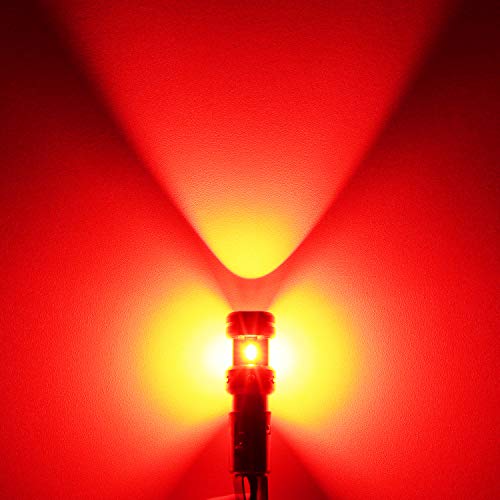 PHINLION 1157 LED Red Light Bulbs, Super Bright 2057 2357 2397 3496 LED Replacements for Car Brake Tail Stop Rear Turn Signal Blinker Lights, Pack of 2 - Image 5