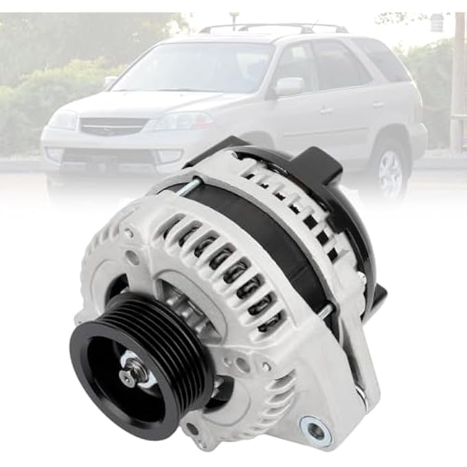 LONGKEES 13918 Alternator FIT 20022004 Honda Odyssey, 20032004 Pilot, 20012002 Acura MDX V6 3.5L 12V 130A 6-Groove Pulley Replace OE# 104210-3090, 31100-PGK-A01 - Image 1