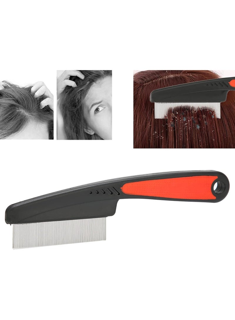 Stainless Steel Fine Tooth Comb Lice Comb Professional Head Lice Nit Removal Hair Comb for Kids Adults Pets - Image 3