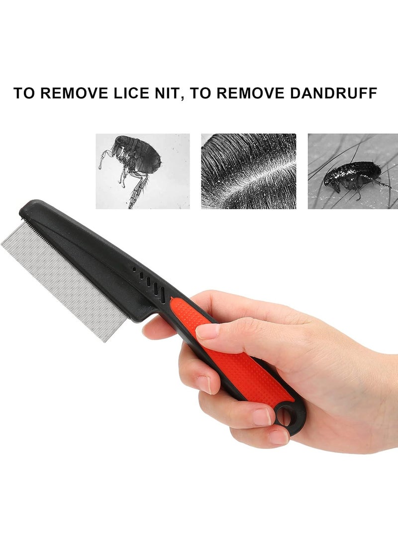 Stainless Steel Fine Tooth Comb Lice Comb Professional Head Lice Nit Removal Hair Comb for Kids Adults Pets - Image 4