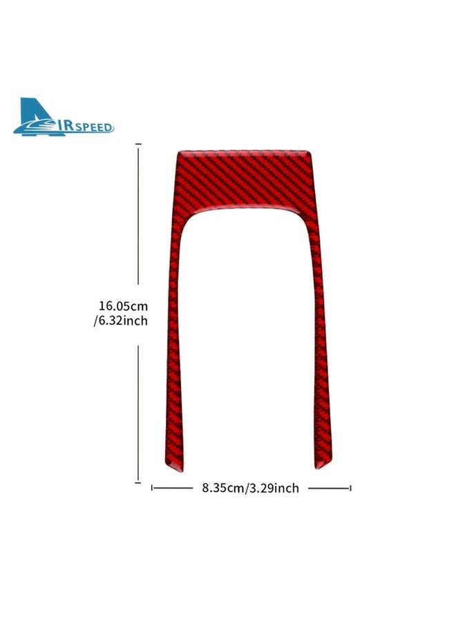 Red Carbon Fiber Dashboard Trim Stickers For Toyota Corolla 2019 2024 - Image 2