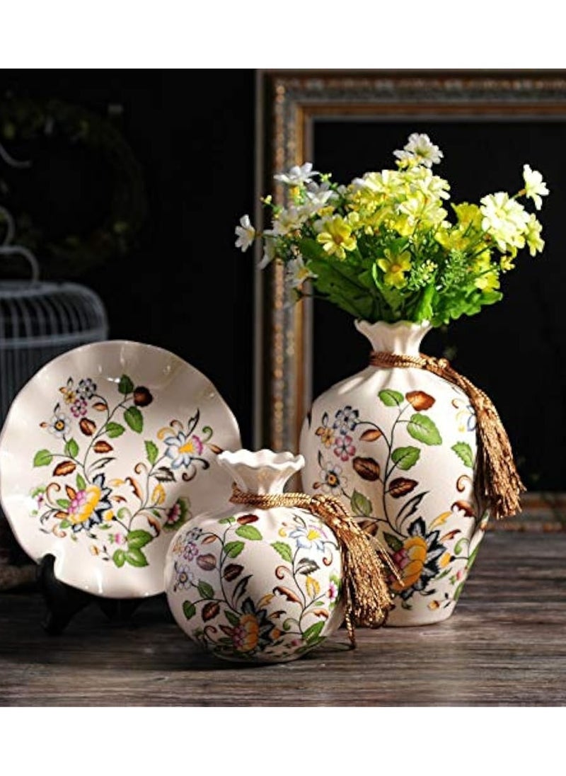 Generic - Vases Set For Home Decor, Ramadan Decor, And Bridal Decor - Suitable For Artificial Flowers, 3 Pieces Of Ceramic - Modern Decorative Vases (Various Shapes) - Image 1