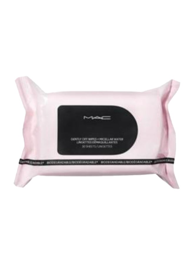 MAC Bio Gently Off Wipes Mini 30 Pieces Pink - Image 1