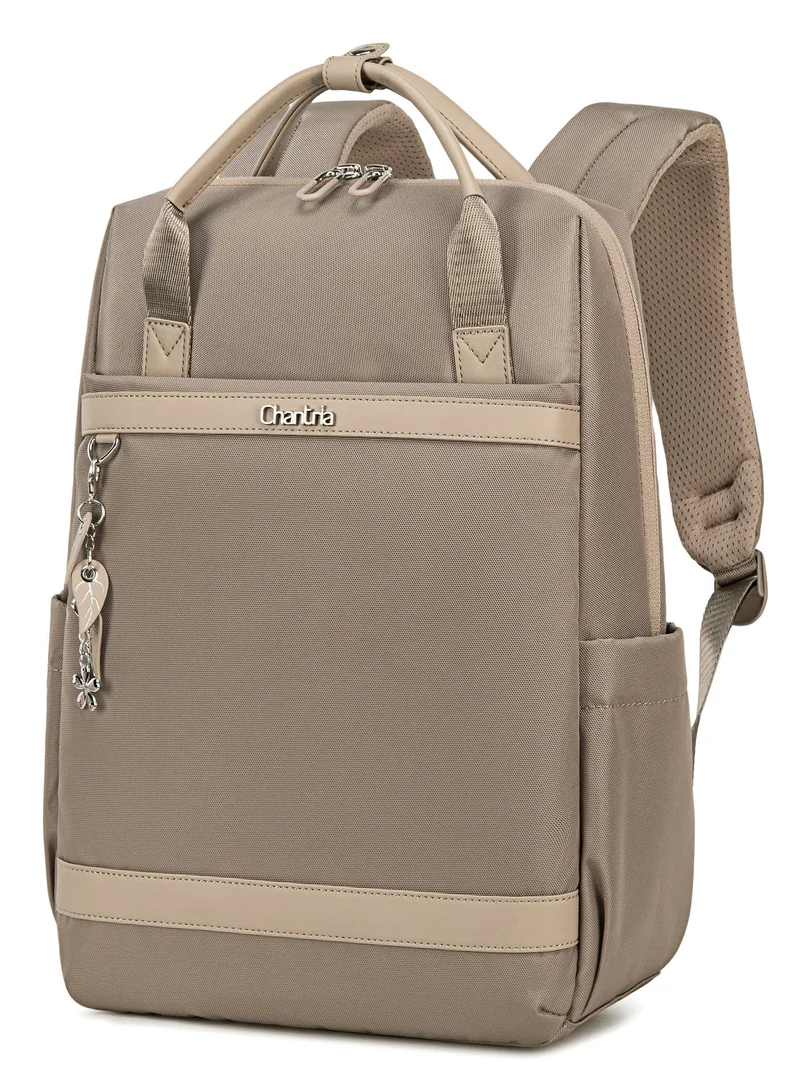 Chantria Premium Lightweight Laptop backpack for Women Water Resistant Multifunctional Anti-Theft Daypack with Separate Laptop Compartment, CB00639- Khaki