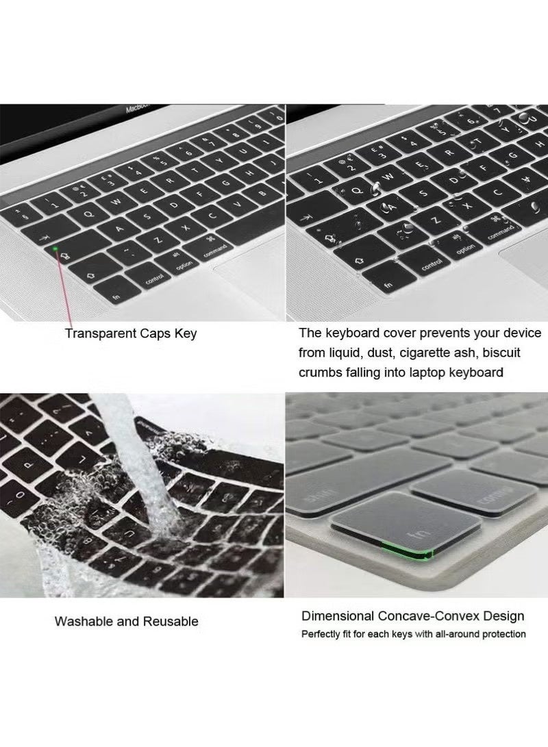 Arabic English Silicone Keyboard Cover for MacBook Pro 13" 16" - USA Layout for A2289 A2338 A2141 A2485 - Image 5