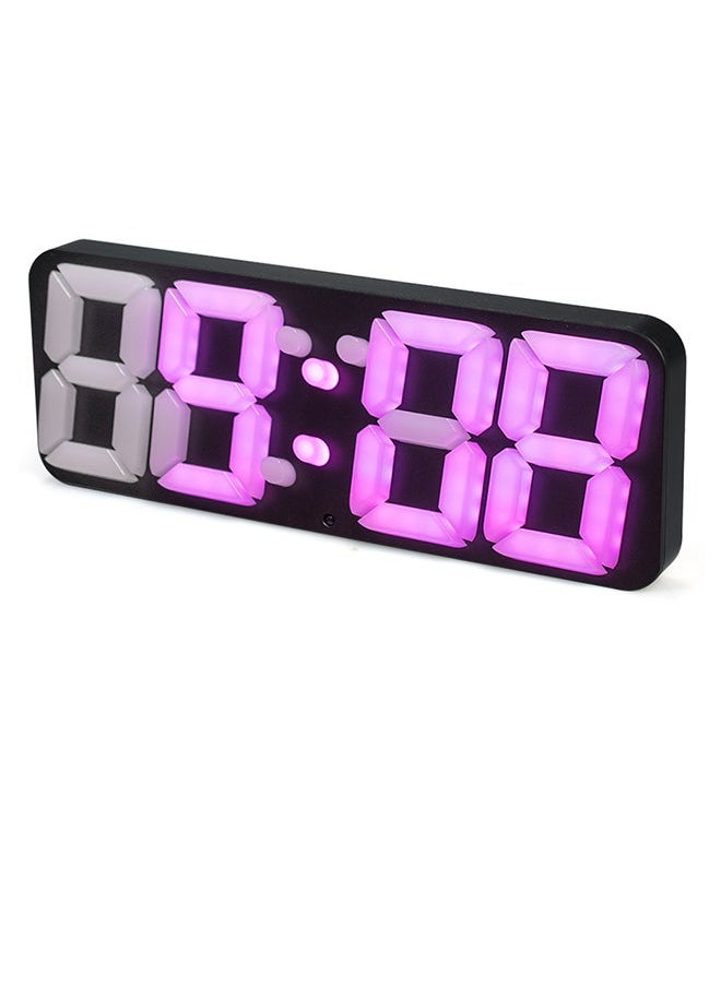 NIBEMINENT Digital Led Thermometer Alarm Clock Black 2cm  - Image 1