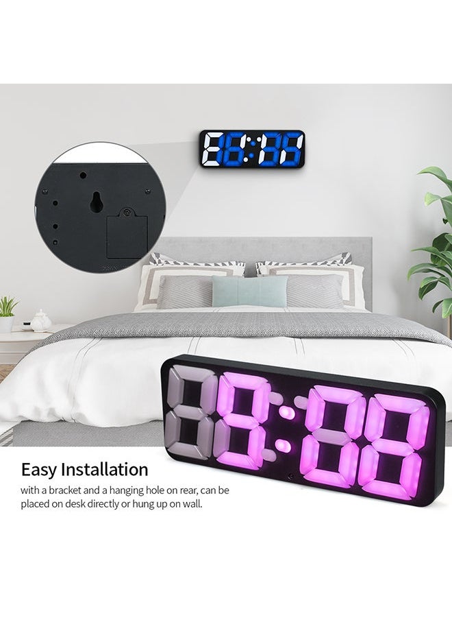 NIBEMINENT Digital Led Thermometer Alarm Clock Black 2cm  - Image 3